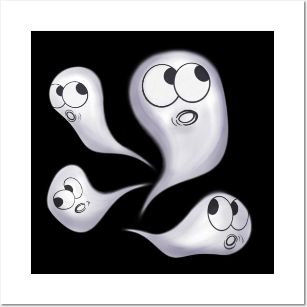 Ghosts & Ghouls Wall Art by foxnwombatco 